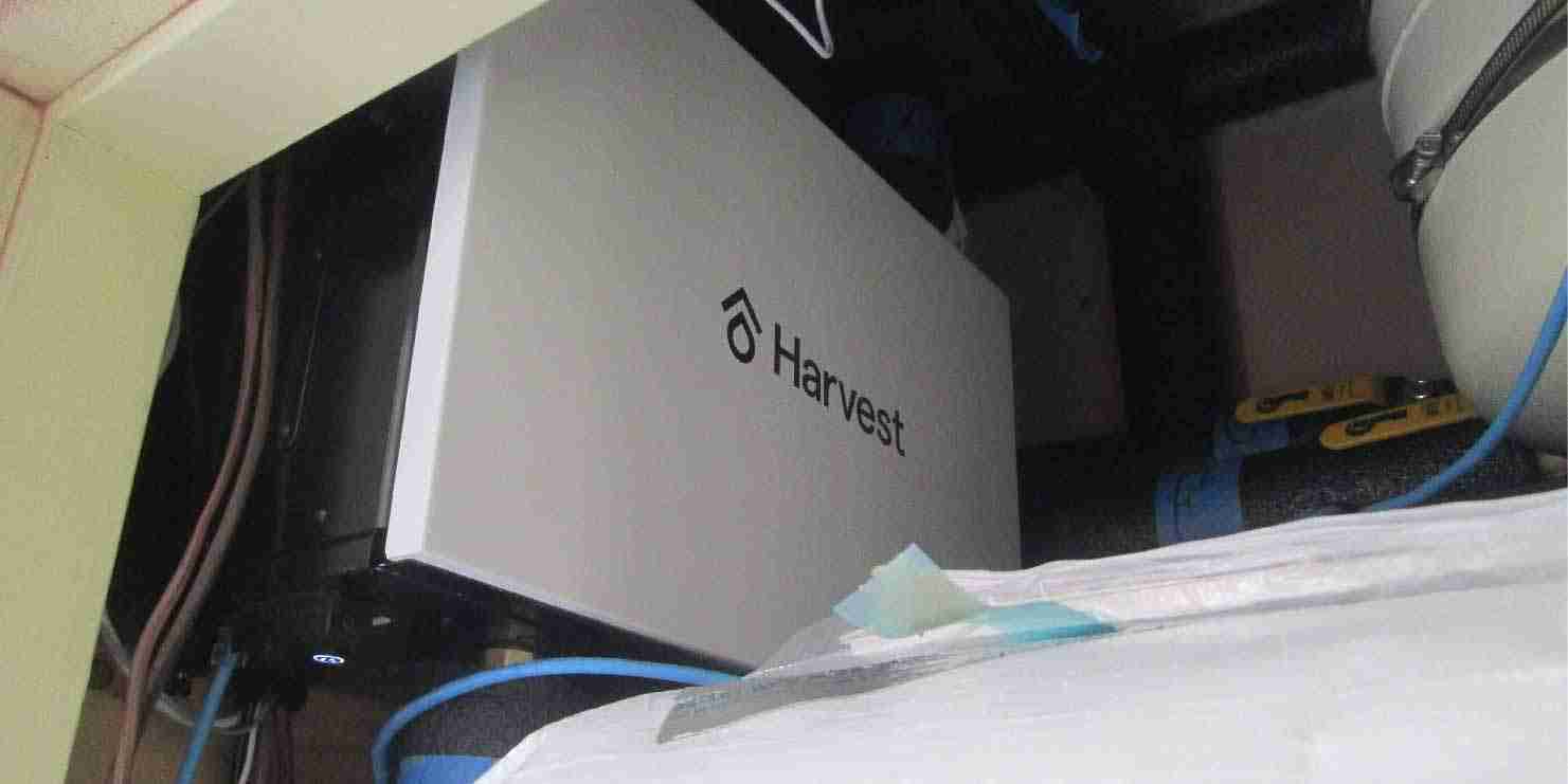 Harvest energy system for space conditioning and domestic hot water installation